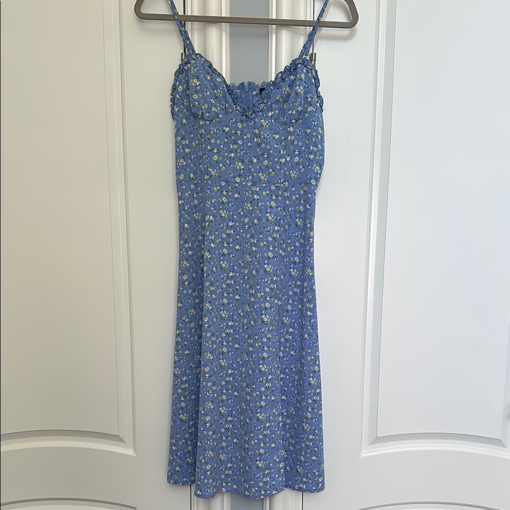 Floral Blue Dress